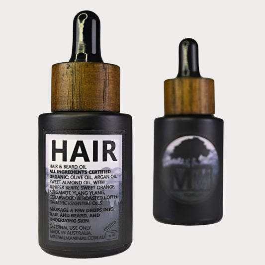 Organic Hair & Beard Oil - Minimal Manimal