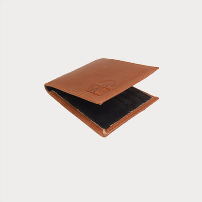Slimline Leather Wallet - Brown With Black Interior - Minimal Manimal
