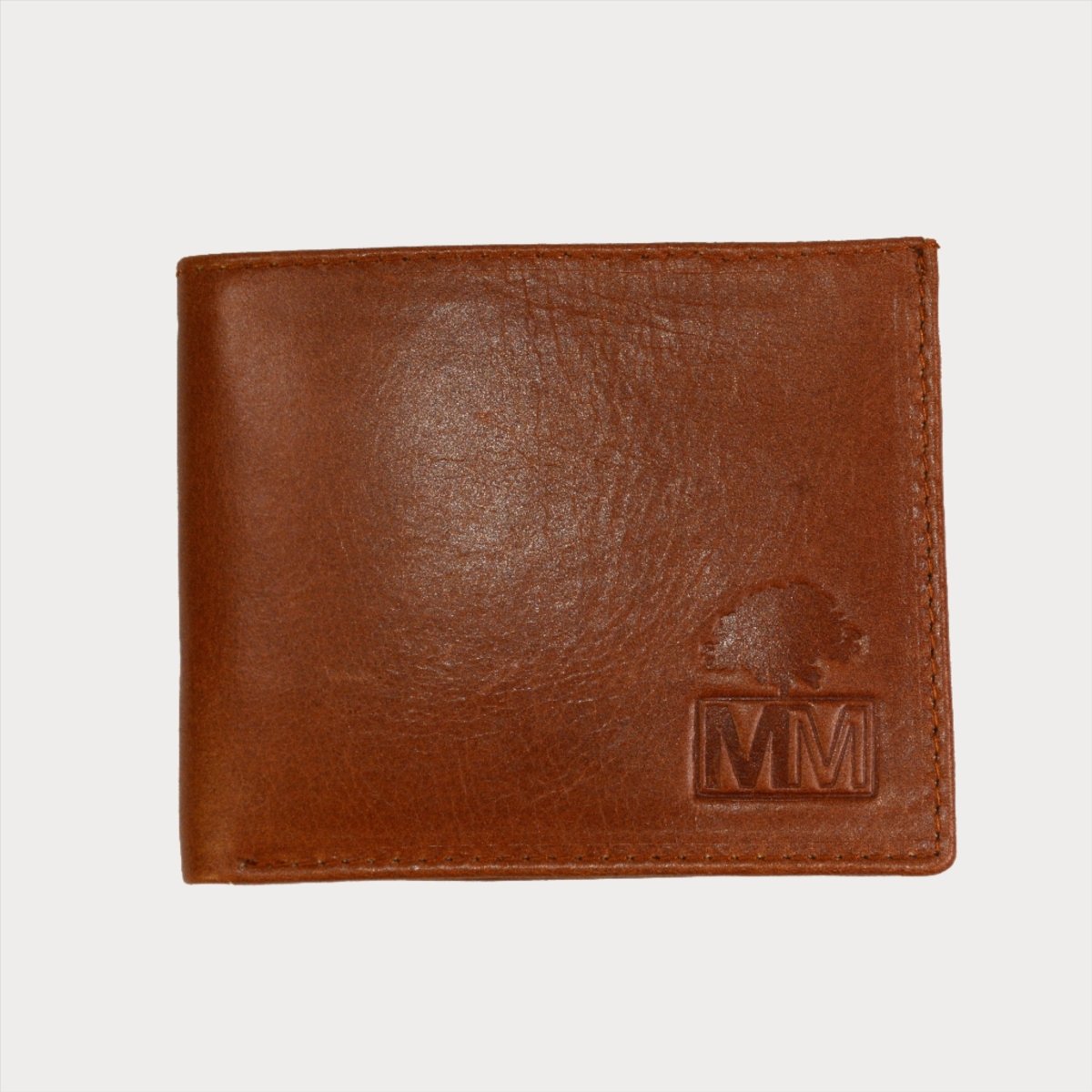 Slimline Leather Wallet - Brown With Black Interior - Minimal Manimal
